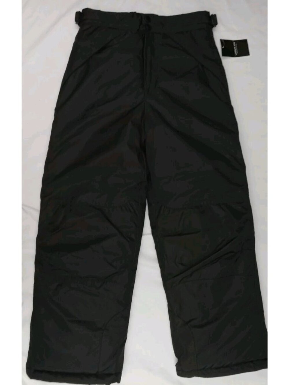 London Fog Kids Black Ski Snow Pants with Adjustable Waist Straps M 10-12 - Picture 2 of 15